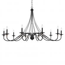  1038-677 - 10 LIGHT CHANDELIER