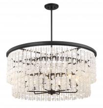  6706-66 - Shimmering Elegance 9 Light Chandelier