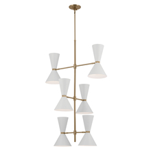  52568CPZWH - Foyer Chandelier 12Lt