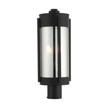  22386-04 - 2 Lt Black Outdoor Post Top Lantern