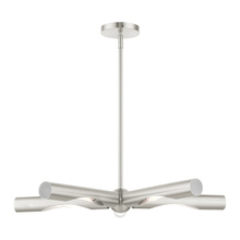 Livex Lighting 45915-91 - 5 Lt Brushed Nickel Chandelier