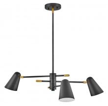 Lark 83543BK - Medium Convertible Mobile Single Tier Chandelier