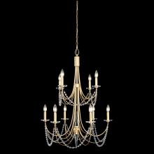  350C10FG - Brentwood 10-Lt 2-Tier Chandelier - French Gold