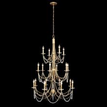  350C18FG - Brentwood 18-Lt 3-Tier Chandelier - French Gold