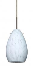 Besa Lighting 1BC-171319-LED-BR - Besa Pendant Pera 6 Bronze Carrera 1x5W LED