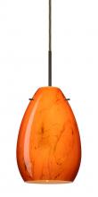 Besa Lighting 1BC-1713HB-LED-BR - Besa Pendant Pera 6 Bronze Habanero 1x5W LED