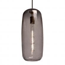 Besa Lighting 1JC-PINOT18SM-BR-L - Besa, Pinot 18 Cord Pendant, Smoke Bubble, Bronze FInish 1x60W Incandescent, 15Ft. Co