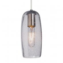 Besa Lighting 1JC-PINOT9CL-SN - Besa, Pinot 9 Cord Pendant, Clear Bubble, Satin Nickel FInish 1x60W Incandescent