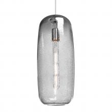 Besa Lighting 1JT-PINOT18CL-SN-L - Besa, Pinot 18 Cord Pendant, Clear Bubble, Satin Nickel FInish 1x60W Incandescent, 15