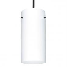 Besa Lighting 1TT-412007-LED-BK - Besa Stem Pendant Stilo 12 Black Opal Matte 1x11W LED