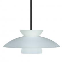 Besa Lighting 1TT-451325-BK - Besa Trilo 15 Stem Pendant Black Frost 1x75W MAX E26 Base