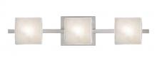 Besa Lighting 3WS-7873GL-LED-SN - Besa Wall Paolo Satin Nickel Glitter 3x50W G9