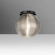 Besa Lighting 461602C-LED-BK - Besa Kristall 8 Ceiling, Smoke, Black FInish, 1x9W LED