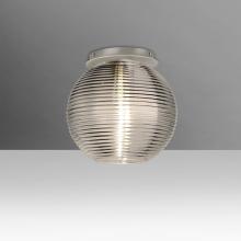 Besa Lighting 461602C-LED-SN - Besa Kristall 8 Ceiling, Smoke, Satin Nickel Finish, 1x9W LED