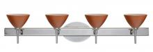 Besa Lighting 4SW-1743CH-LED-CR - Besa Wall Domi Chrome Cherry 4x5W LED