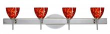 Besa Lighting 4SW-185841-LED-CR - Besa Divi Wall 4SW Garnet Chrome 4x5W LED