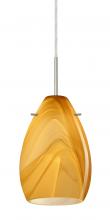 Besa Lighting B-1713HN-SN - Besa Pendant for Multiport Canopy Pera 6 Satin Nickel Honey 1x50W Candelabra