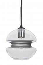 Besa Lighting J-HULA8SL-BK - Besa Hula 8 Cord Pendant