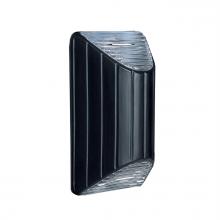 Besa Lighting PULSE-LED-BK - Besa Pulse Sconce, Black/Clear Glass, 1x7W LED Filament