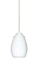 Besa Lighting X-171307-LED-SN - Besa Pendant For Mulitport Canopy Pera 6 Satin Nickel Opal Matte 1x5W LED