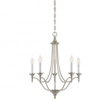  1-1008-5-SN - Herndon 5-Light Chandelier in Satin Nickel