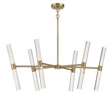  1-1733-12-322 - Arlon 12-Light LED Chandelier in Warm Brass
