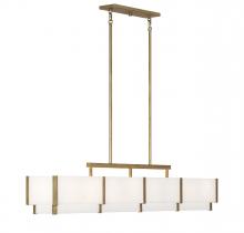  1-2332-8-60 - Orleans 8-Light Linear Chandelier in Distressed Gold