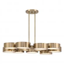  1-7508-9-127 - Talamanca 9-Light LED Chandelier in Noble Brass by Breegan Jane