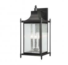  5-3453-BK - Dunnmore 3-Light Outdoor Wall Lantern in Black