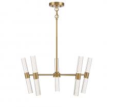  7-1732-10-322 - Arlon 10-Light LED Pendant in Warm Brass