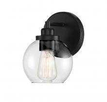  9-4050-1-BK - Carson 1-Light Bathroom Vanity Light in Matte Black