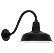  H-15114/B-1-91 - 14" Gooseneck Barn Light Warehouse Shade, B-1 Arm