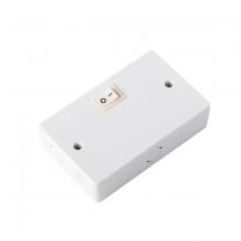  HR-HWB-WT - 120V Undercabinet Puck Light Hardwire Box