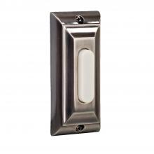  PB4042-AP - Surface Mount Die-Cast Builder's Plus Series LED Lighted Push Button in Antique Pewter
