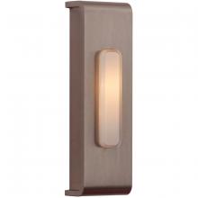  PB5001-BNK - Surface Mount LED Lighted Push Button, Waterfall Edge Rectangle in Brushed Polished Nickel