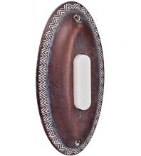  BSOVL-RB - Surface Mount Oval LED Lighted Push Button in Rustic Brick