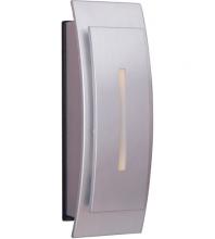 TB1020-BN - Surface Mount Contemporary Curved LED Lighted Touch Button in Brushed Nickel