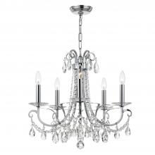  6825-CH-CL-MWP - Othello 5 Light Polished Chrome Chandelier