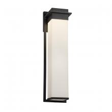  FSN-7545W-OPAL-MBLK - Pacific 24" LED Outdoor Wall Sconce