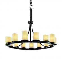  CNDL-8715-14-CREM-DBRZ-LED15-10500 - Dakota 15-Light 1-Tier Ring LED Chandelier