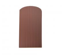 Justice Design Group CER-5745W-CLAY - Large ADA LED Pleated Cylinder (Outdoor)