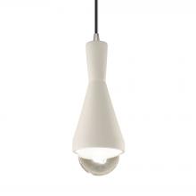 Justice Design Group CER-6520-MAT-NCKL-BKCD - Erlen 1-Light Pendant