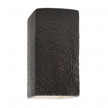 Justice Design Group CER-0910W-HMIR-LED1-1000 - Small Rectangle - Closed Top (Outdoor) - LED