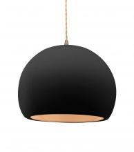 Justice Design Group CER-6535-CBGD-ABRS-BEIG-TWST - Large Globe 1-Light Pendant