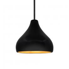 Justice Design Group CER-6560-CBGD-MBLK-RIGID-LED1-700 - Small Droplet LED Pendant
