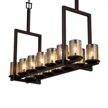  FSN-8764-10-MROR-MBLK - Dakota 14-Light Bridge Chandelier (Tall)