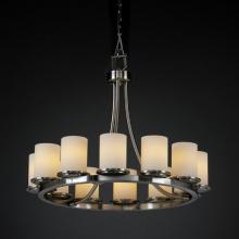  FSN-8768-10-RBON-MBLK - Dakota 12-Light Ring Chandelier (Short)