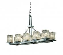  GLA-8650-26-WTFR-MBLK - Montana 10-Light Rectangular Ring Chandelier