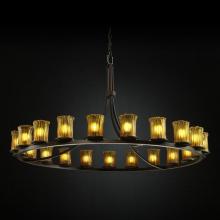  GLA-8716-16-CLRT-DBRZ - Dakota 21-Light 1-Tier Ring Chandelier