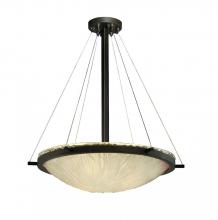  GLA-9692-35-WTFR-NCKL - 24" Round Pendant Bowl w/ Ring